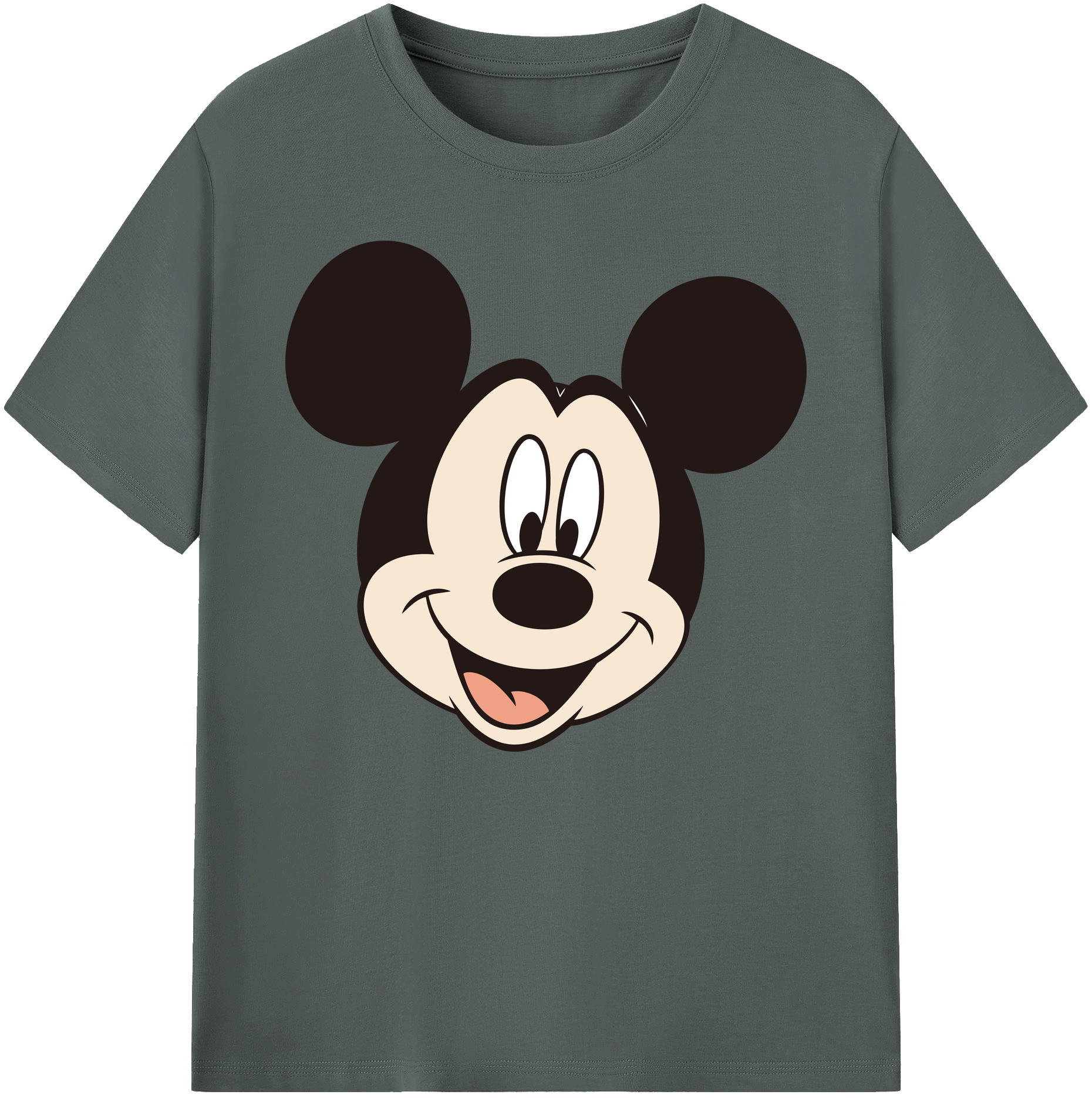 ミッキーマウス Mickey Mouse 綿100％ メンズ半袖Tシャツ｜肌触りやわらか＆通気性